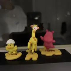 チョコサプ　たべっ子どうぶつ　カラフルフィギュアセット 3体　チョコエッグ