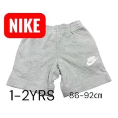 NIKE ハーフパンツ グレー 86-92cm 1-2歳　ナイキスエットパンツのサムネイル