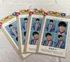 TVガイド HiHi Jets 髙橋優斗 証明写真 切り抜き 4枚