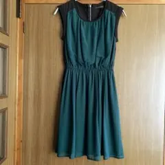 SPIRALGIRL ノースリーブ ワンピース バイカラーのサムネイル