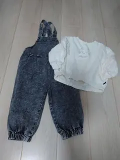 トレーナー　オーバーオール　セット