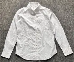 【ユニクロ】 スーピマコットンストレッチストライプシャツ（長袖）　M 黄花