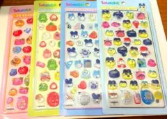 sale！　④たまごっち　3Dステッカー　4種　4枚　ドロップ　硬いシール