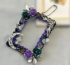 ホイップデコ トレカケース 硬質ケース キーホルダー 紫 黒 シルバー