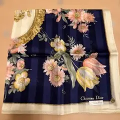 クリスチャンディオール　ハンカチ　花柄&ストライプ　新品