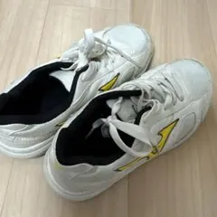 Mizuno スニーカー24.0cm ホワイト/イエロー