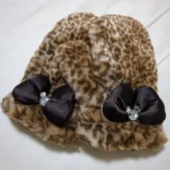 ディズニー　ミニー　ヒョウ柄　ファーミトン　手袋　レオパード　フワフワ