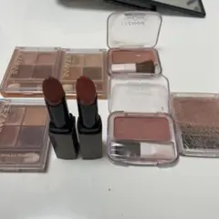 セザンヌ リップカラーシール 01 03 アイシャドウパレット 3点チーク3点