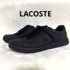 LACOSTE ブラック スニーカーUSAサイズ5.5レイデイスJP22.5cm - メルカリ
