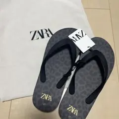 ZARA レオパード柄サンダル 37