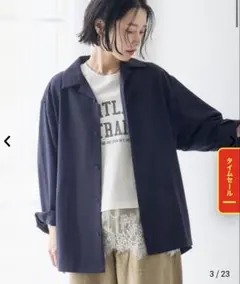 新品未使用　coen コーエン　リラックスオータムシャツ　UV 送料込　大人気