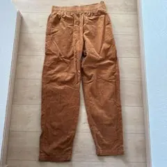 GU コーデュロイ　シェフパンツ　ワイドパンツ　フルゴム