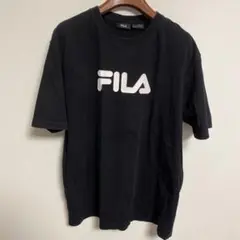 FILA メンズ Tシャツ ブラック ロゴプリント XLのサムネイル
