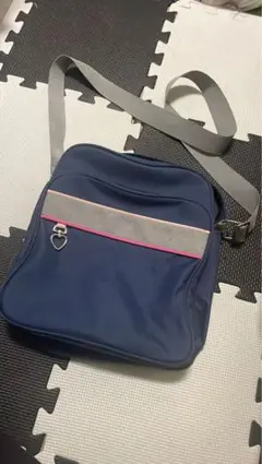 【1個/大/ピンクハート】スクールバッグ スクバ ショルダーバック かばん