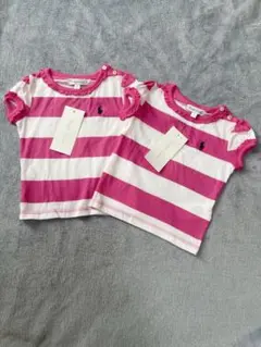 【ラルフローレン 】コットンクルーネックTシャツ/新品2枚セット売り/RALPH