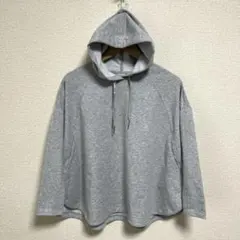 ★PUMA EVO★レディース　フーディAライン裾ラウンド身幅ゆったりMLグレー