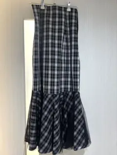エブリン evelyn チェック柄 マーメイドスカート