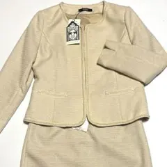 タグ付 未使用 ワールド シューラルー ツイード スカートスーツ 入学式 卒業式