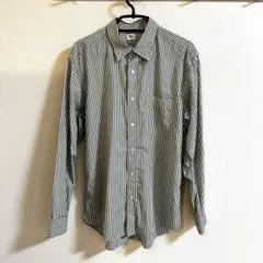 ユニクロ エクストラファインコットンブロードストライプシャツ（ボタンダウン）