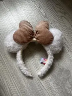 美品　ディズニー カチューシャ 40周年 クリスマス ミニーマウス　ふわふわ