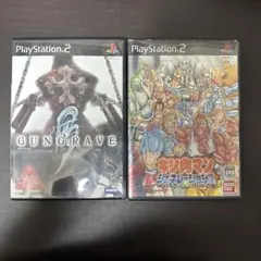 【動作確認済】PS2ソフト ガングレイヴ ＆ キン肉マン ジェネレーションズ