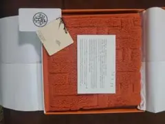 HERMES エルメス タオルハンカチ オレンジ
