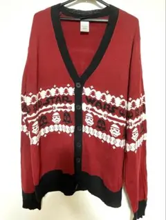 海外古着 STAR WARS カーデ アグリーニット ダースベイダー L