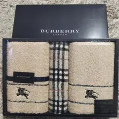 新品箱有り BURBERRYフェイスタオル×2 ウォッシュタオルセット