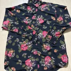 h&m花柄 長袖シャツ 黒