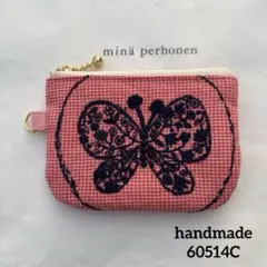 60514C ハンドメイド　ミナペルホネン　小さなポーチ