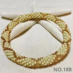 ビーズクロッシェブレスレット　NO.188