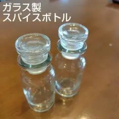 ガラスボトル　スパイスボトル　調味料入れ2個セット ガラス瓶