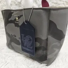 ADMJ トートバッグ カモフラ 迷彩 王冠 刺繍 バイカラー A4 - メルカリ