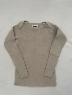 MABLI フリル袖 ベージュニットセーター ブルマ メルカリ