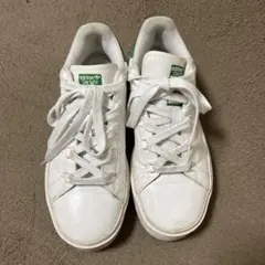 厚底adidas Stan Smith ホワイト/グリーン