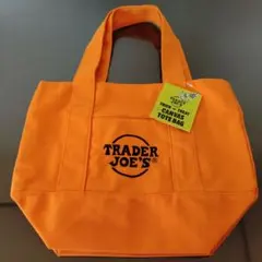 TRADER JOE'S オレンジキャンバストートバッグ