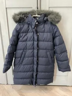 コート　ネイビー ファー付きフード　135サイズ