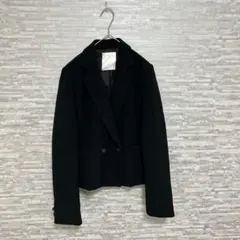 マーキュリーデュオ✨ショート丈テーラードジャケット 黒 上品のサムネイル