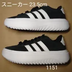 スニーカー 23.5cm アディダス GLANDCOURT PLATFORM W