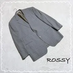 【ROSSY/ロッシー】 テーラードジャケット チェック柄 薄手 ウール混