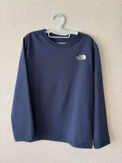 THE NORTH FACE 長袖カットソー ネイビー 迷彩ロゴ
