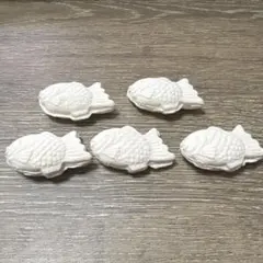 ミニチュア★大きい★白たい焼き５個★ハンドメイド