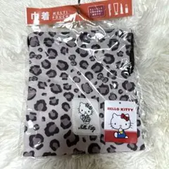 ハローキティ ヒョウ柄 レオパード 巾着 マルチポーチ ホワイト アベイル