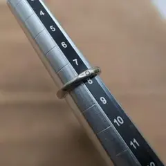 4℃ 石付きリング シルバー 8号