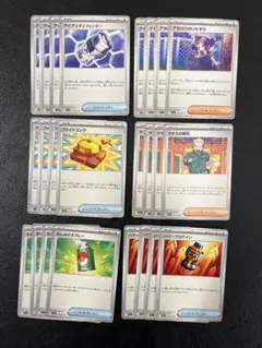 ポケモンカード　汎用グッズ、サポートまとめ売り6種各4枚
