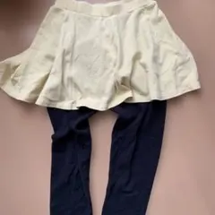 スカート付きレギンス 140cm イエロー