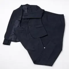 TOPVALU 3点セット ビジネススーツ 13AR 黒 ストライプ 就活 面接