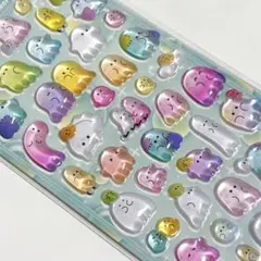 オバケーヌ ボンボンドロップシール うるちゅるポップシール ぷっくりシール 立体