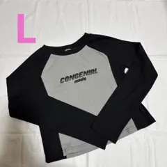 4Makes CONGENIAL 長袖Tシャツ グレー/ブラック Lサイズ