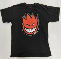 H621　スピットファイア　プリントＴシャツ　ブラック　スケート　ストリート系のサムネイル